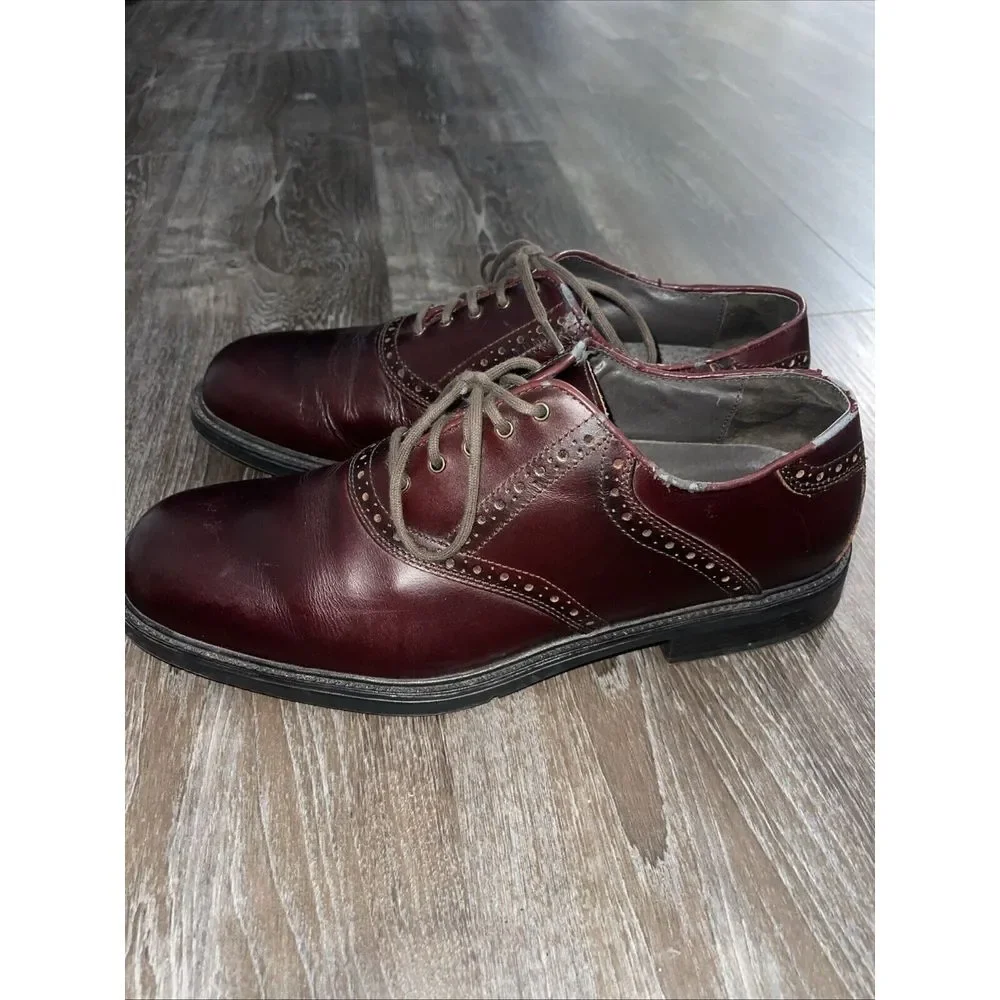 Nunn Bush Mens ‎ Kore Pro Brown Flat Oxfords Shoes Sz 12 S-117